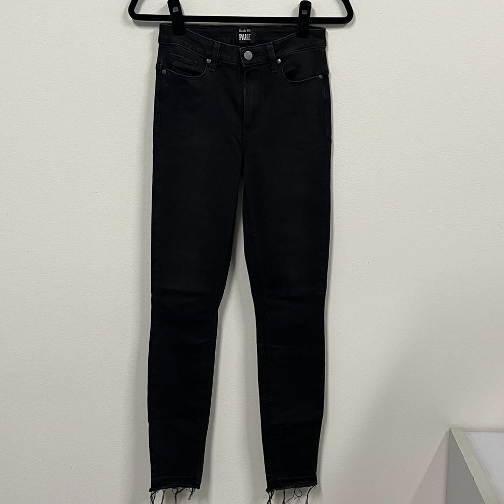 Paige Rosie HW Black Jeans